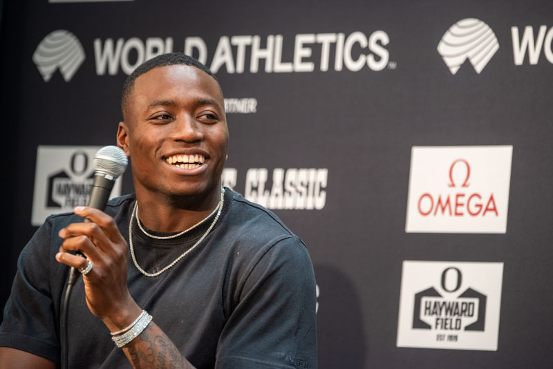 Grant Holloway calls the Olympic Trials, 'the rain dance'. He is completely focused on making the team, and then, getting the job done in Paris. Wha tis the job? It is getting a gold medal in the 110m hurdles, something that eluded him in #Tokyo2021. Holloway lives nothing to