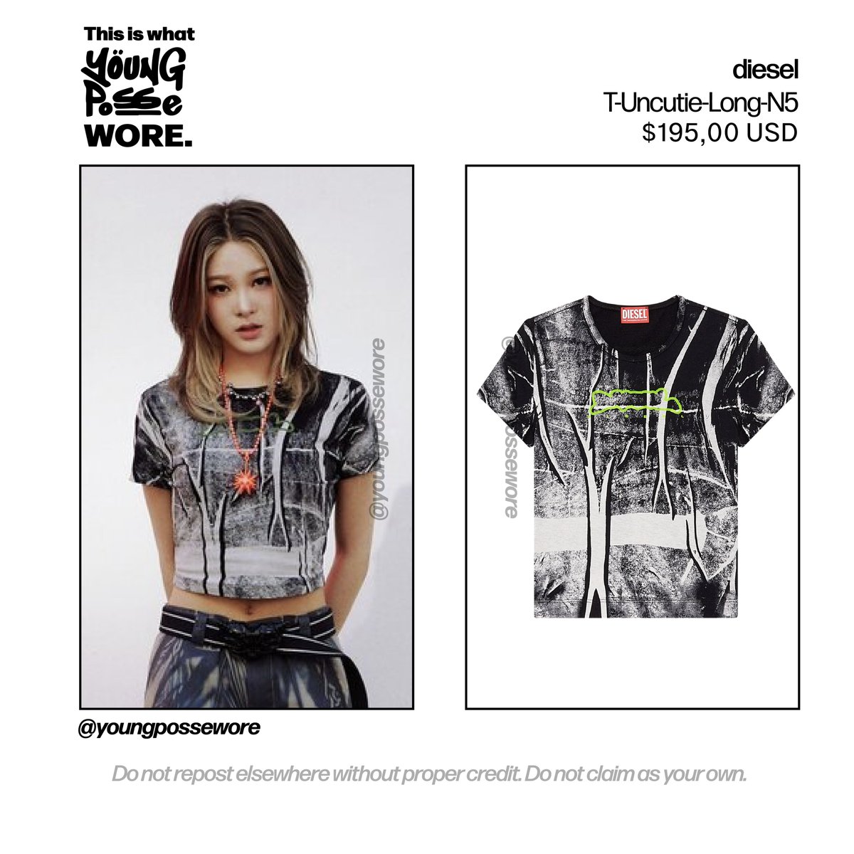 diesel
T-Uncutie-Long-N5
$195.00 USD

shop.diesel.com/en/t-uncutie-l…

<a href="/youngposseup/">YOUNG POSSE(영파씨)</a> #youngposse #youngpossewore #Sunhye #선혜 #Yeonjung #연정 #Jiana #지아나 #Doeun #도은 #Jieun #지은 #XXL <a href="/DIESEL/">Diesel</a>