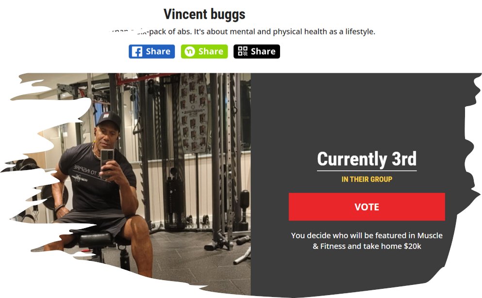 mrhealthandfit.com/2024/vincent-b… Please share and Vote Please Vote for Free If you pay for votes, all funds go to cancer: Help Vincent Buggs become the next Mr. Health & Fitness while supporting a great cause! The B+ Foundation provides financial assistance to families, funds childhood