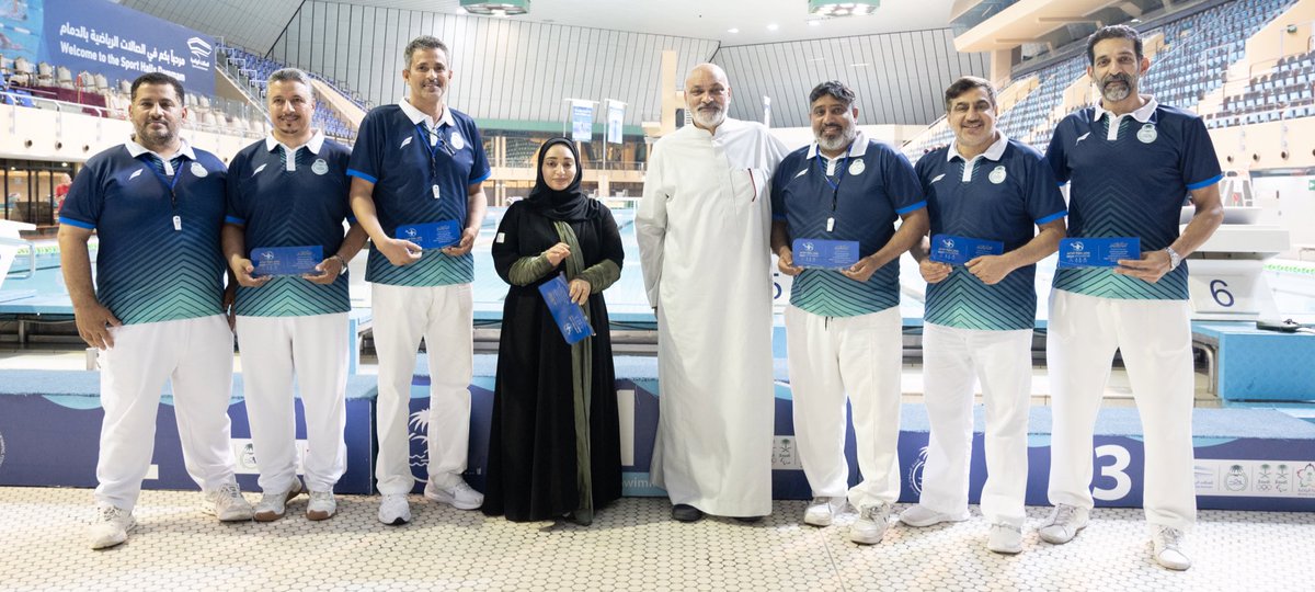 📸| تــكريــم الحــكـام 🤽🏻‍♂️ -بطولة البراعم 14 سنة لكرة الماء 🏆