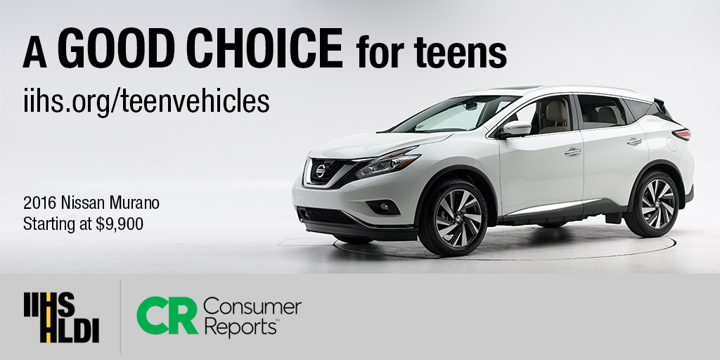 Browse 58 recommended used vehicles for teenagers that tick all the boxes for safety, reliability and affordability: iihs.org/ratings/safe-v…