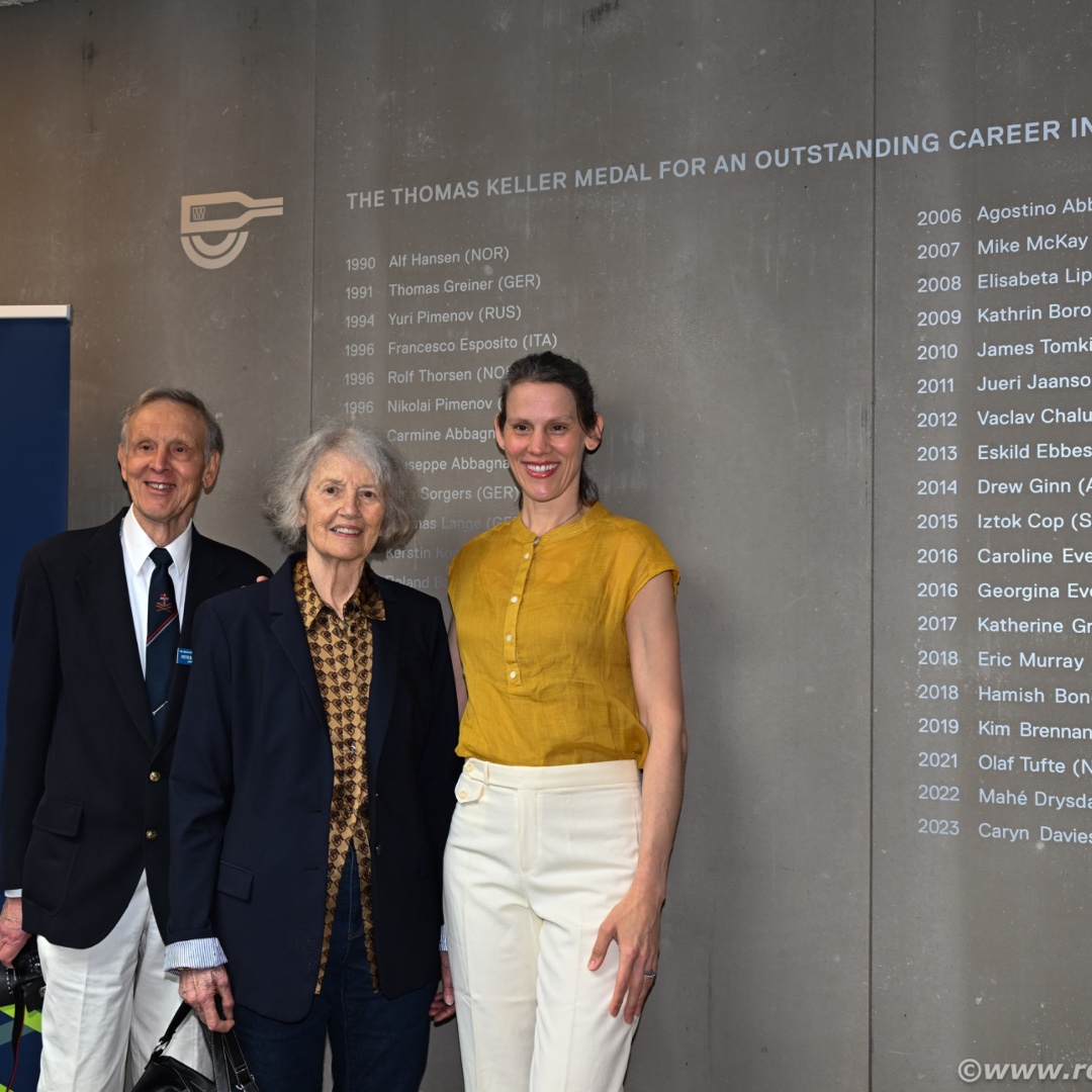 Congrats to Caryn Davies who received the 2023 Thomas Keller Medal today! The three-time Olympic medalist is the first American to receive the award, considered the highest honor in the sport of rowing.