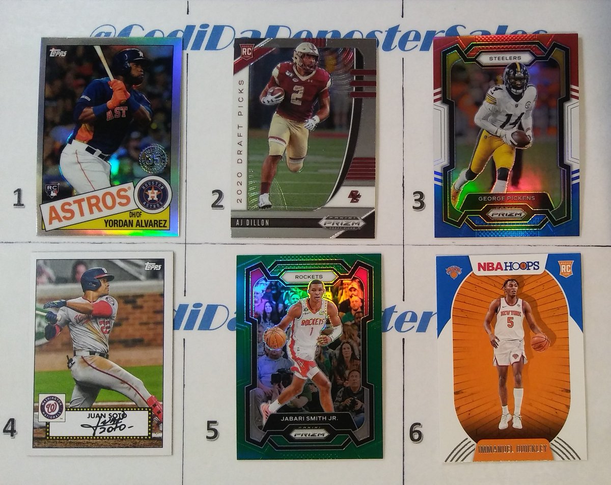 $1.00 Saturday Stack Sale Pic #6 $1.00 each or OBO Stack ‘til 05/25, see pinned post for shipping details, claim by number. #TBBCrew #TheHobbyFamily #CodiStacks @84baseballcards @CodiDaReposter