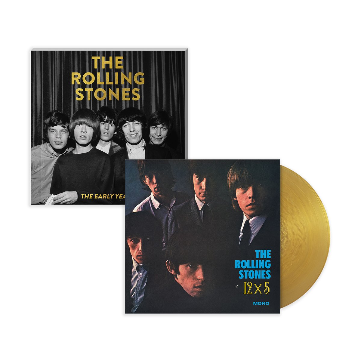 Get Stones Gold! The Rolling Stones’ 1964 compilation ‘12x5’ on exclusive limited-edition gold vinyl, w/ 100-page booklet “The Early Years” — our tribute to the Stones at their very start, only in the Goldmine shop! Click here: tinyurl.com/2hf9es4z #rollingstones