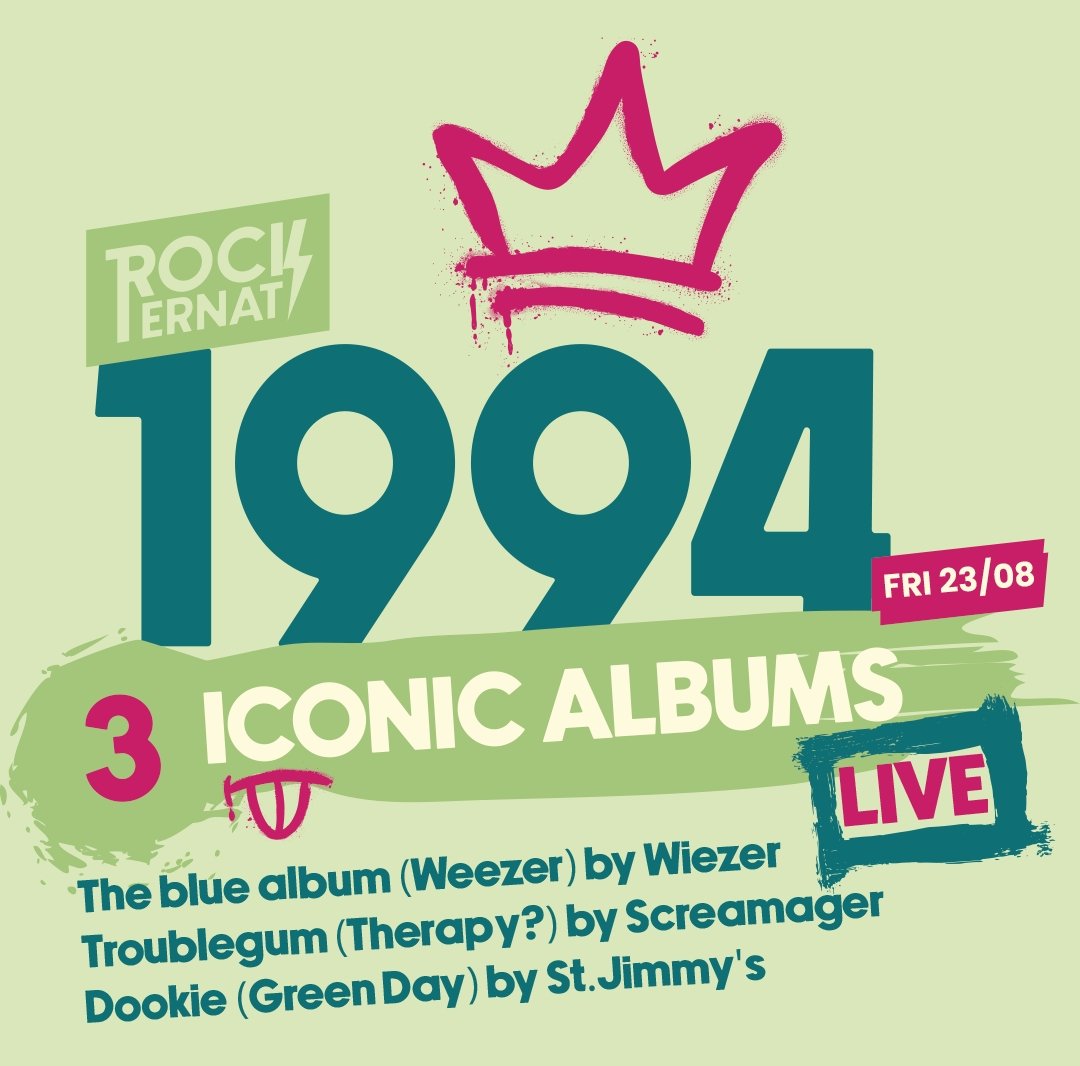 screamagerband's tweet photo. Pleased to announce that we're playing Rock Ternat, alongside Wiezer and St. Jimmy's, celebrating the 30th anniversary of three iconic albums. 🤘 https://t.co/4tpUy3XKG5