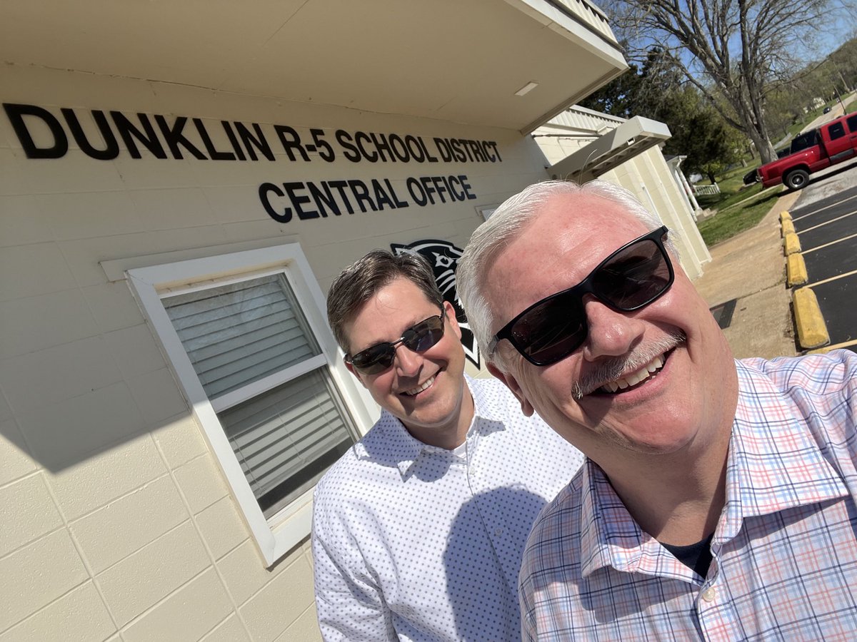⁦@JoeFWillis⁩ and I wrapped up year four as a Central Office team leading the Dunklin R-5 School District. Such an honor. #GoBlackcats.