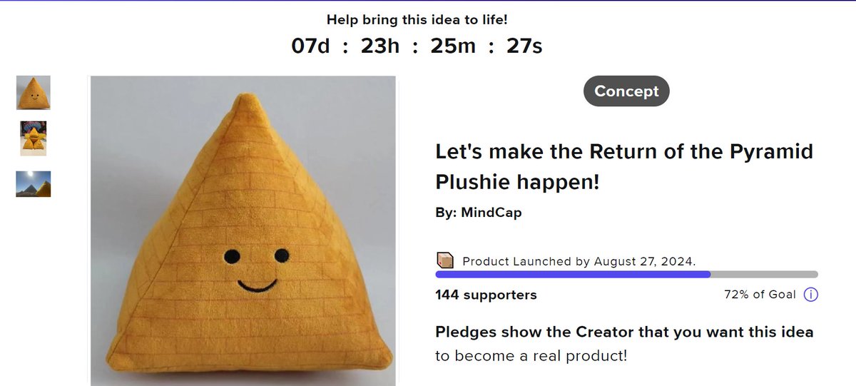 First two days have passed and we're already more than 70% of the way there pretty cool shit !!!!!!!! Help spread the plushie pledge to those interested by retweeting