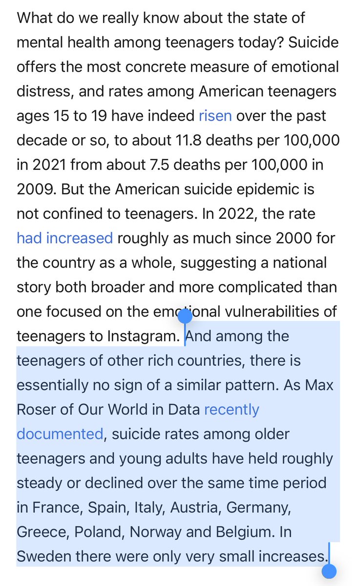 This is the most compelling case I’ve seen against the idea that smartphones are causing a mental health epidemic among teens. Apparently Obamacare included a recommended annual screening of teen girls for depression and HHS also mandated a change in how hospitals code injuries.