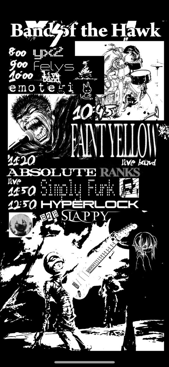 BANDS of THE HAWK

Saturday, May 25th
PARKCON
Plaza de Cesar Chavez, San Jose CA
8pm

FREE! (with merch and donations welcomed~)

#fanime #parkcon #fanimeparkcon