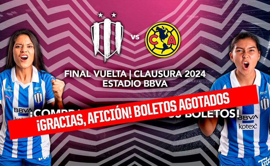 BOLETOS AGOTADOS
Rayadas anunció que vendieron todas las entradas disponibles para la gran final de vuelta de nuestra gloriosa liga 🤩🤩🤩
#LigaBBVAMXFemenil #VamosPorEllas #FútbolFemenino #APorLa3 #TodosSomosUno