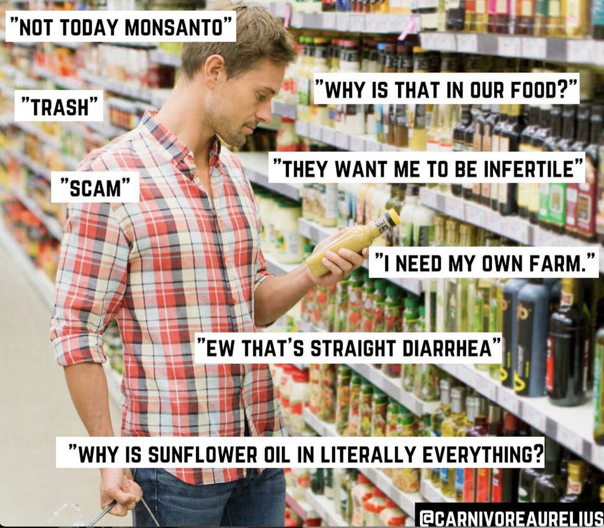 me in a grocery store