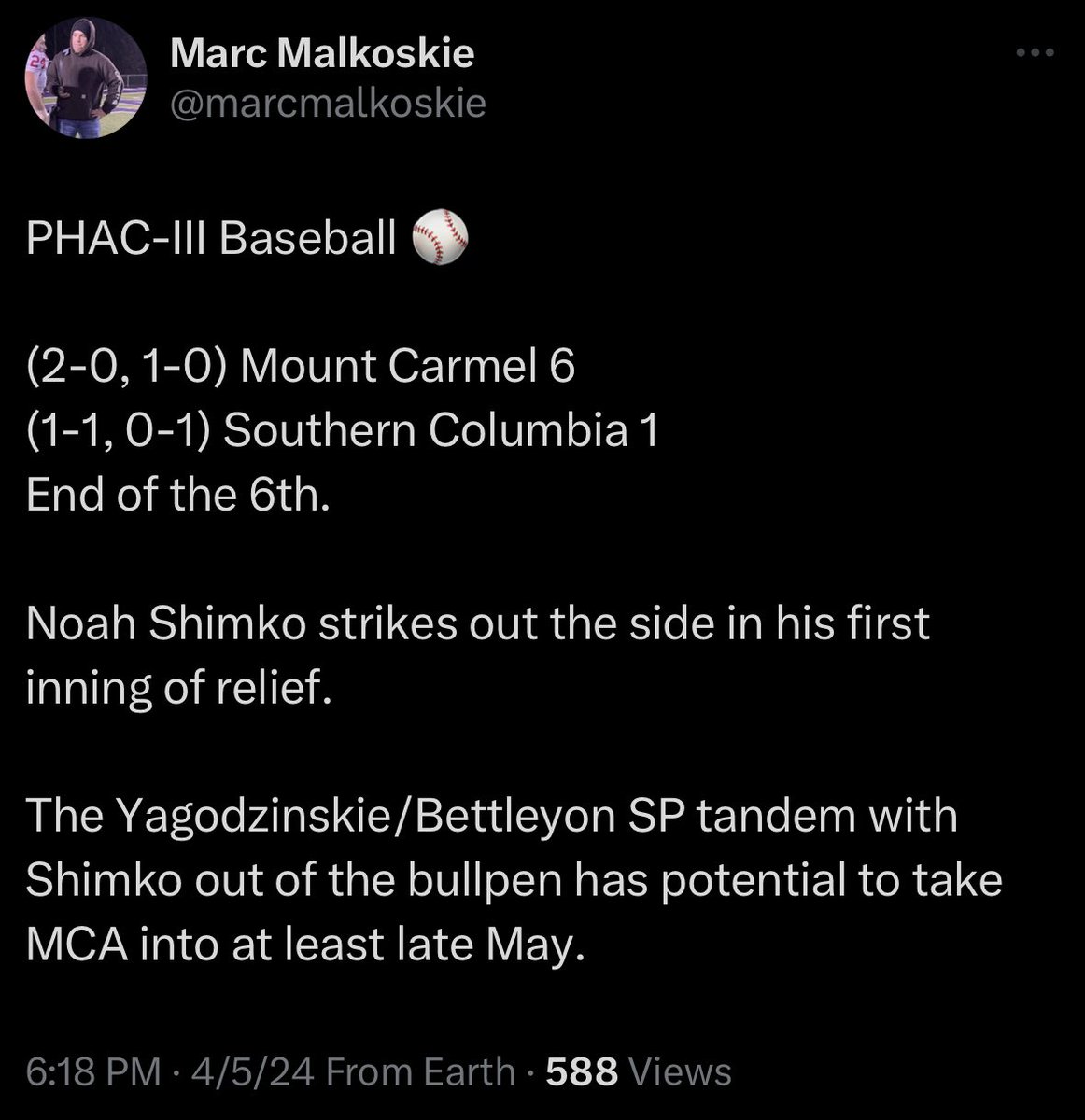 marcmalkoskie's tweet photo. Late May ✅
June loading…

The special season for the Red Tornadoes marches on. https://t.co/VLkVGNhsNm