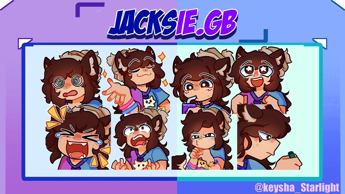 Thank you for the Commision! by @JacksieB ☆------------------☆ #ArtistOnTwitter #emote #twitchemotes #opencommissions