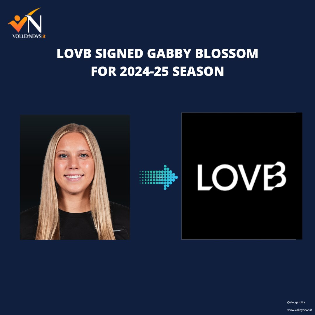 🚨 EXCLUSIVE - @leagueonevb signed American setter Gabby #Blossom for 2024-2025 season. #VolleyNews #volleymercato