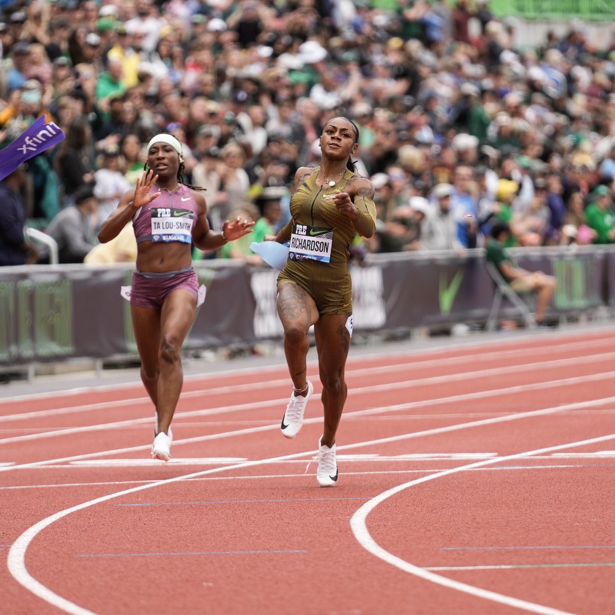 She's not back, she's the best 🤯

10.83 100m 👑 for <a href="/itsshacarri/">Sha’Carri Richardson</a> at the <a href="/nikepreclassic/">Nike Prefontaine Classic</a> 

📸 <a href="/matthewquine/">Matthew Quine</a> 

#DiamondLeague