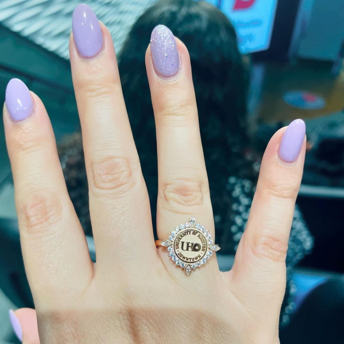 'Put a ring on my finger.' -Sonia Sánchez 💍🎉  

📸 soniasanchez.htx | #HerffJones #HJClassRing cute class rings #RingCeremony college jewelry #ClassRing Ring Ceremony #collegerings