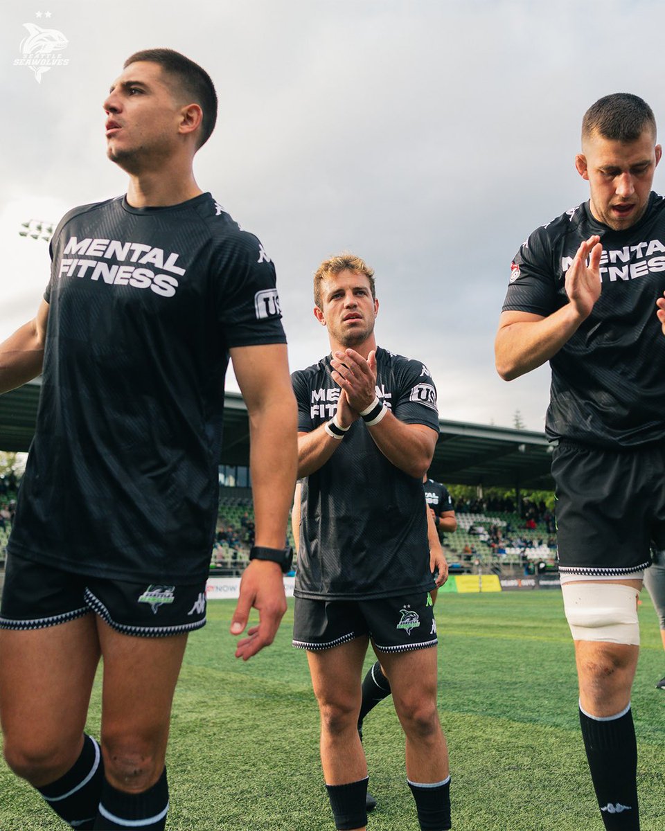 SeawolvesRugby's tweet photo. Warming up with @LooseHeadz to tackle the stigma. 💪💚 

📸 @connor_jalbert 

@usmlr | #TogetherWeHunt | #MLR2024 | #TackleTheStigma https://t.co/P0HB2CLCKq
