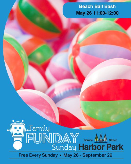 Heads up! Active Kids part of Family Funday Sunday will be all about beach ball fun with Pop-up Play! #myphillywaterfront #MDW #sshp