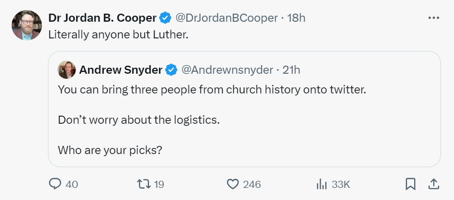 This guy is a professor of Systematic Theology at a Lutheran Seminary