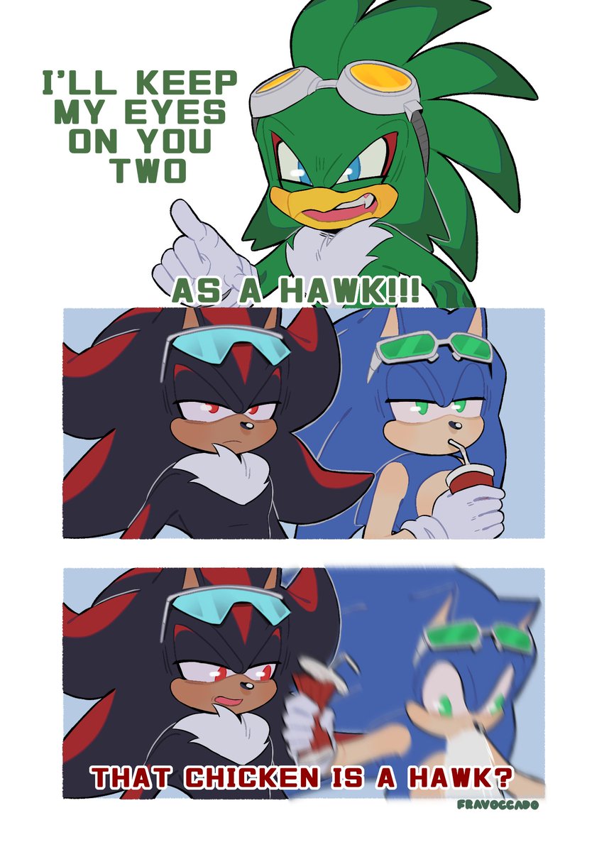 I thought he's a parrot at first 😭😭😭
#ShadowTheHedgehog #SonicTheHedgehog #JetTheHawk