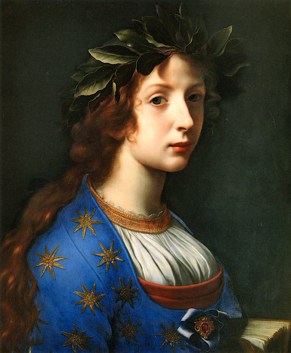 Poetry. Beautifully painted in 1648 by Carlo Dolci of Florence, born on this day in 1616.