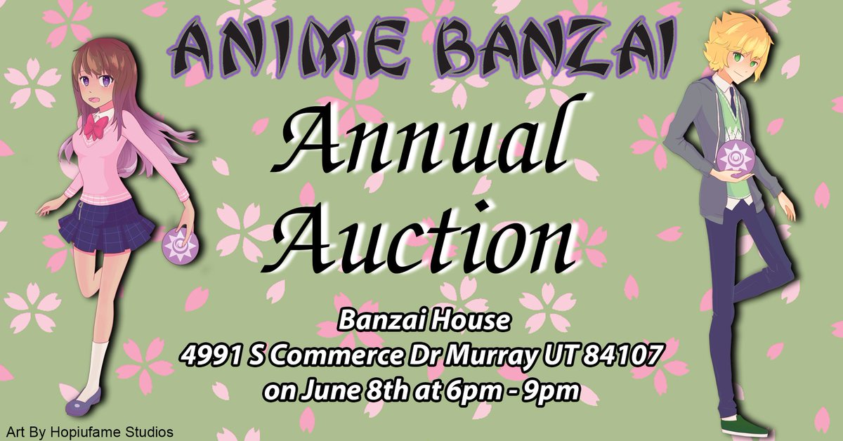 AnimeBanzai's tweet photo. Have Banzai Bucks burning a hole in your pocket? Come bid on items at our Annual Auction! 
#AnimeBanzai #Banzaibucks #Auction #UtahFoodBank #PrimaryChildrens https://t.co/73jP2lmcsU