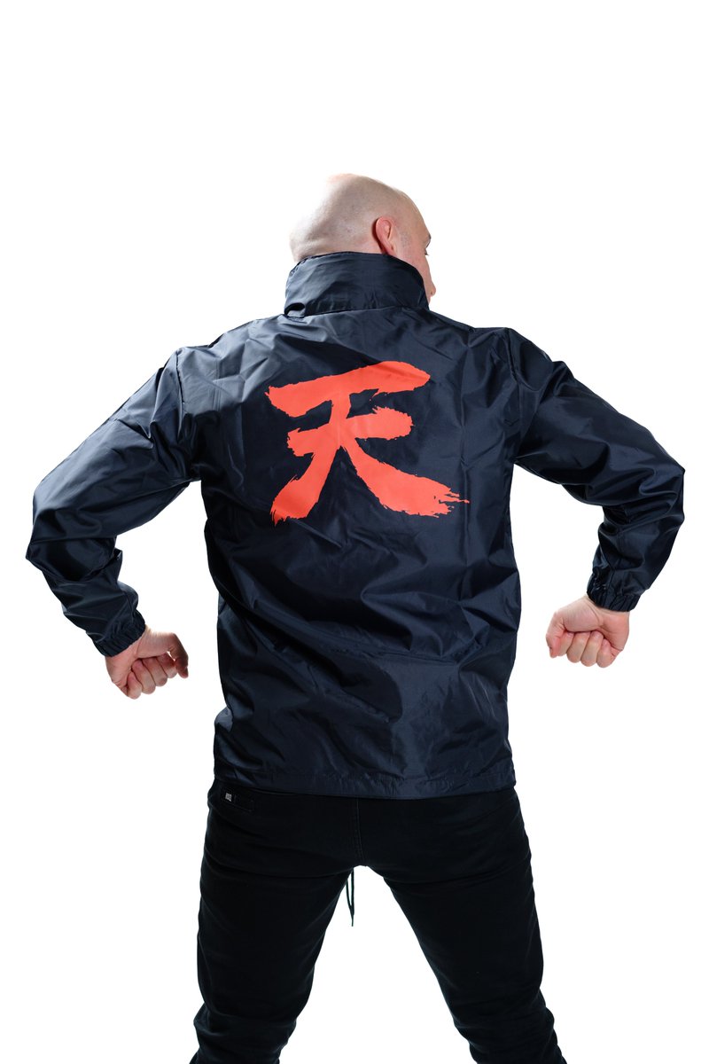The Limited Edition 'Akuma Heaven' Navy Blue Windbreaker is available now! Pick this up and other officially licensed @StreetFighter designs from our booth at #CB2024 or online at merch.ten-o.gg ! #tenomerch
