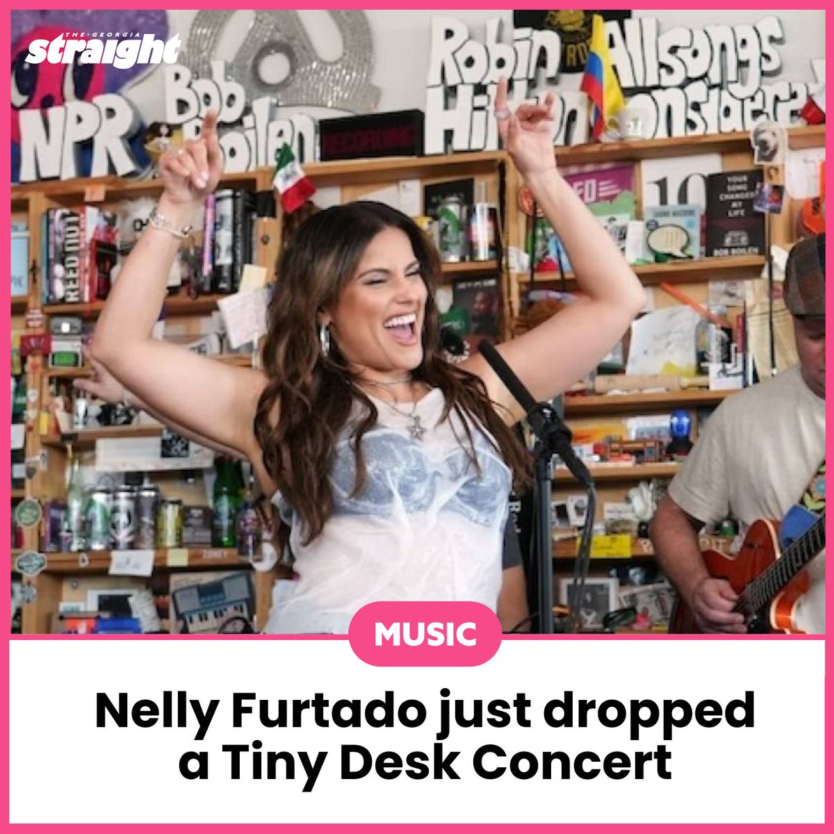 The Maneater herself made an appearance on NPR's Tiny Desk concert series. Watch the performance: straight.com/music/nelly-fu…