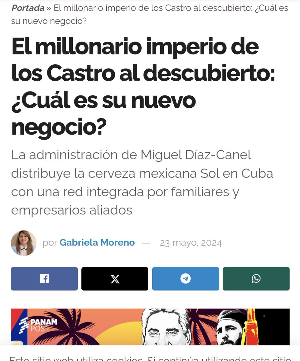 Durante seis meses tuve el privilegio de mentorear a dos reporteros cubanos que hicieron una investigación impecable.

Pero viene un medio corsario que la toma en minutos. La firma. Y ni siquiera la fusila bien: contiene errores diversos.