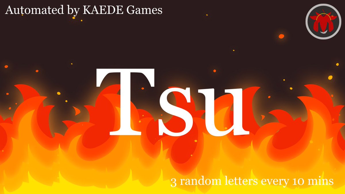 3 random letters every 10 mins tweet media