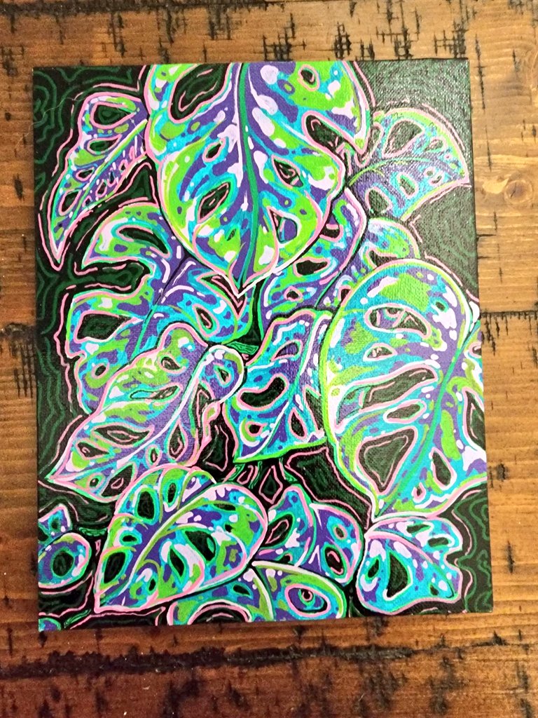 starryKC's tweet photo. All original art pieces for sale at a huge discount.

1) Cheetah
9"x12"
Acrylic and color pencil on canvas 
$50

2) Monstera Plant
8"x10"
Paint Marker on canvas
$25

3) Borzoi
Paint Marker on paper
11"x14"
$45

4)Cat Painting
Crayon on watercolor paper
11"x15"
$35 https://t.co/9dcZfpDudQ