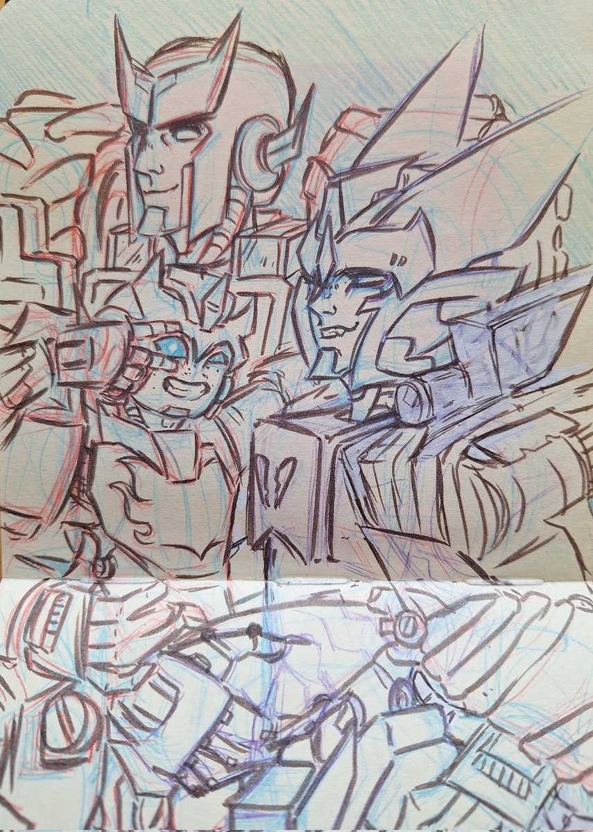 13mary_gold's tweet image. Love this art so much 💕
#Ratchlock #Dratchet #Rodimus