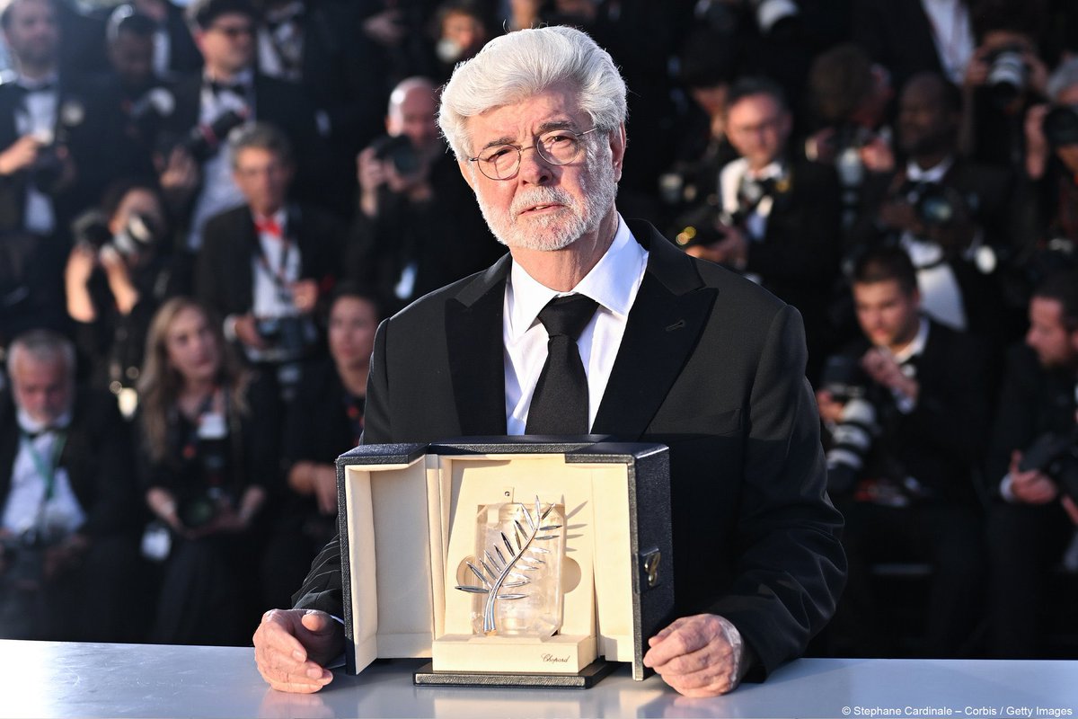 George Lucas has received an Honorary Palme d'or at the Cannes Film Festival