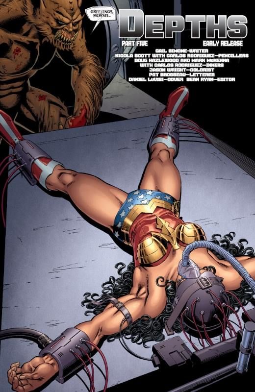 Wonder woman comics carrying on a long tradition of sexually suggestive artwork.