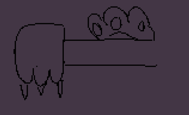 @Kimoi479 its like not pawing at anything its like oaws are like hanging off sum shit its sitting on 
