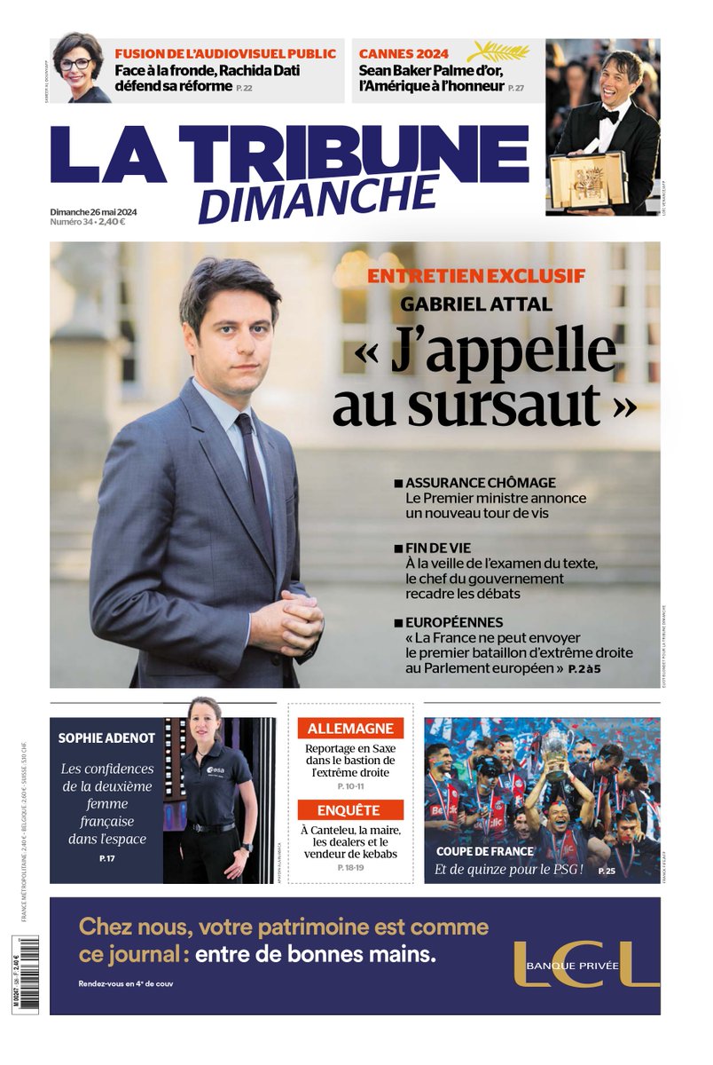 📰#LaTribuneDimanche Découvrez la Une de notre nouvelle édition de La Tribune Dimanche ! Vous pouvez retrouver l’édition ici : kiosque.latribune.fr/la-tribune-dim…