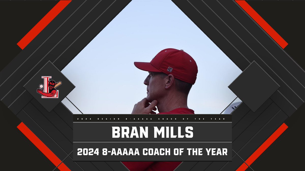 Congratulations to Head Coach Bran Mills being named the 2024 Region 8-AAAAA Coach of the Year!