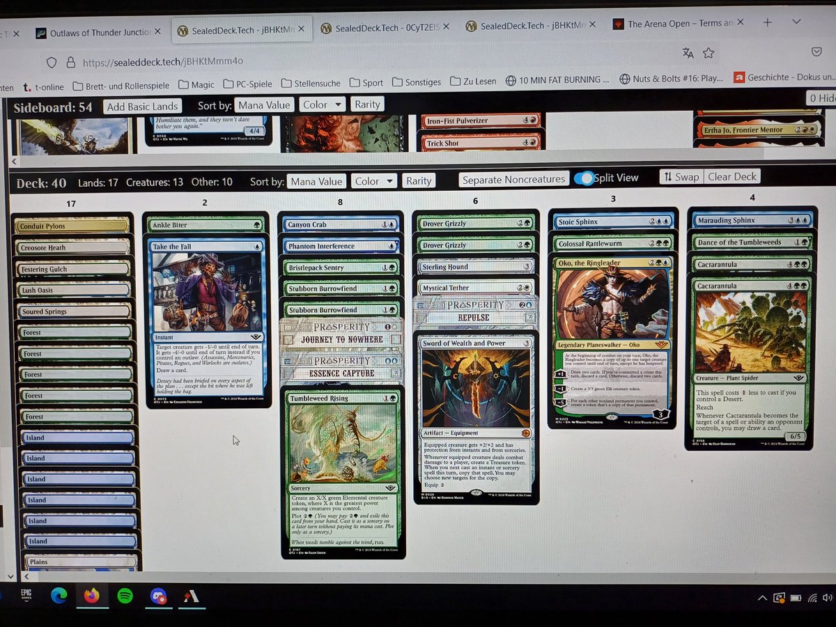 Ziegor1's tweet photo. 7-2 with a powerful Simic Oko crew splashing White removal. Donut underestimate Phantom Interference. https://t.co/PBNu5jUJtN