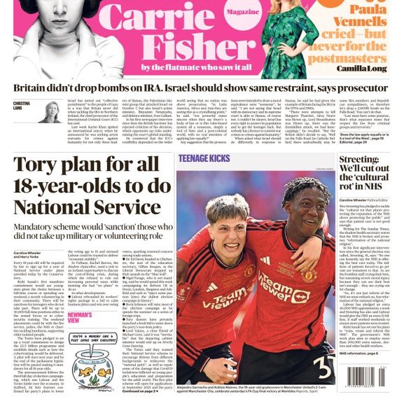 . Rishi Sunak must really want to move to California urgently! If the threat of compulsory National Service doesn't motivate young voters to register, and go out to vote Labour on the 4th of July, then nothing will! 😀 #bbclaurak #TrevorPhillips #ToriesAreDone #ToriesOut689 .