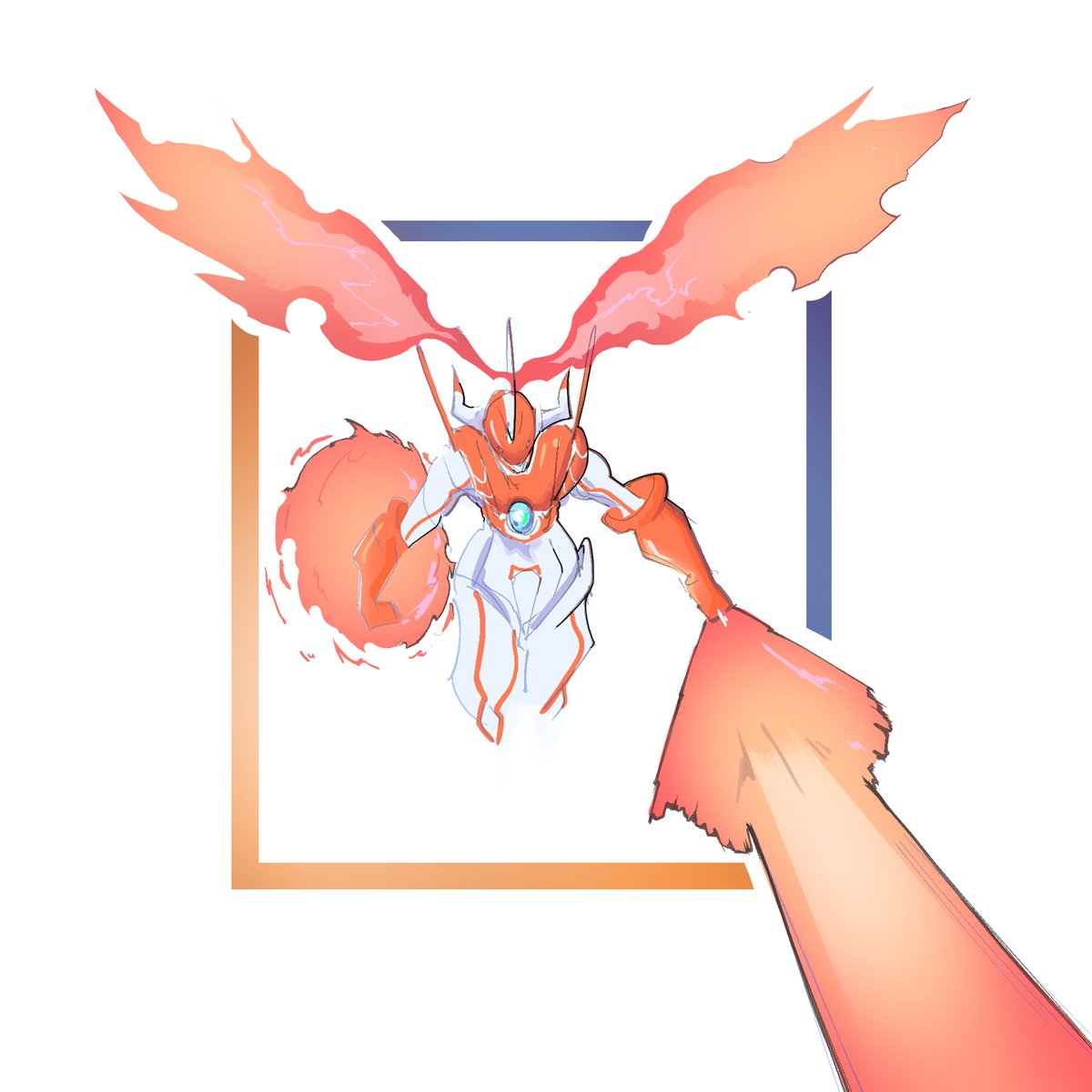 minhriart's tweet image. Shinegreymon: Burst Mode