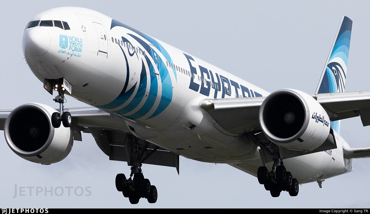 An Egyptair 777 landing in London. jetphotos.com/photo/11339651 © liang TR