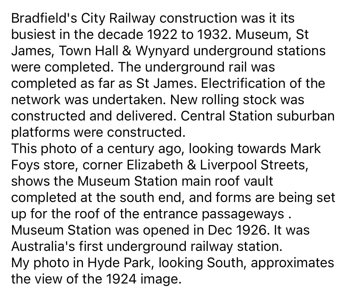 MUSEUM STATION One Hundred Years Ago 23 May 1924 - 23 May 2024 (1924-@nswarchives / 2024-Stephen Thomas)