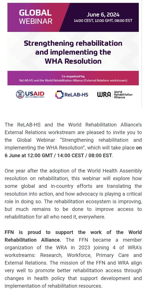 Webinar ‘Strengthening rehabilitation and implementing the WHA Resolution’ us06web.zoom.us/meeting/regist…