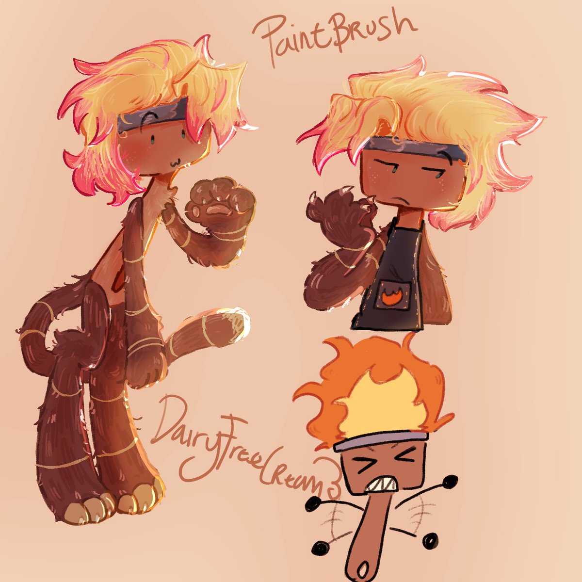 PAAAINTBRUSH AAAAUGHH THE VOICES #inanimateinsanity