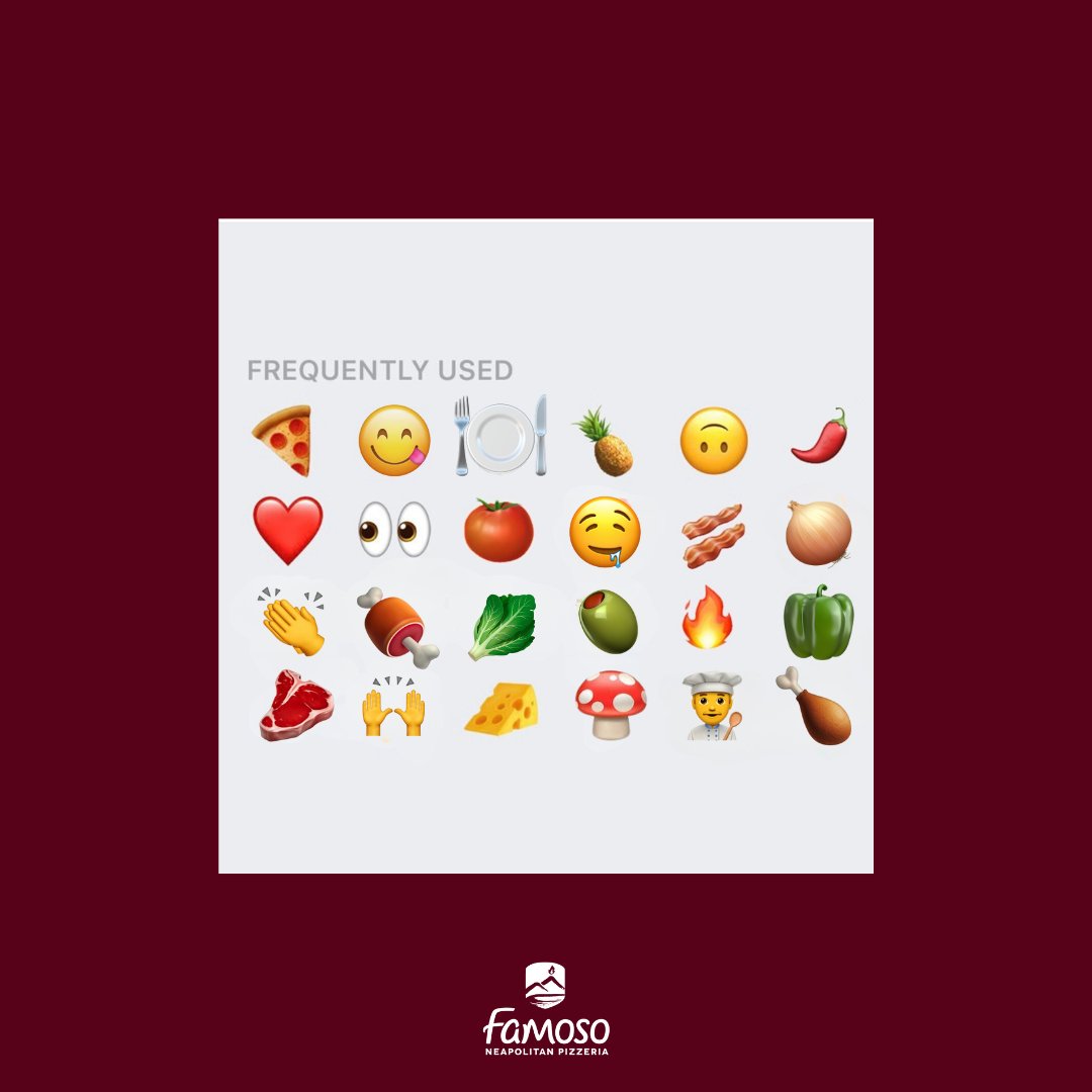Build your perfect pizza in 3 emojis! 👇 Drop your favourite toppings in the comments below! 

Find your closest location on our website or order online for delivery. famoso.ca #FamosoLove #🍕