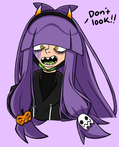 Spooky Trainer Matilda 💜 Finally made a pokesona~ o3o