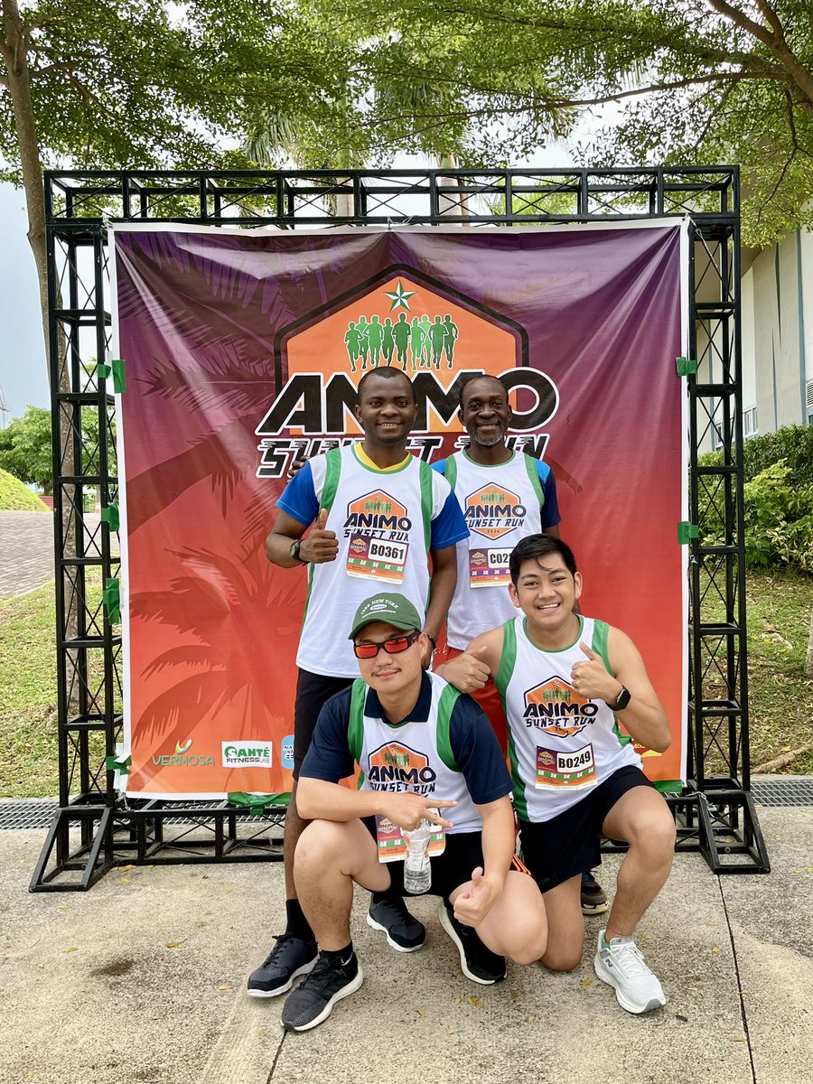 brwinfsc's tweet photo. That was fun! 

My second fastest 5k so far🥈
not a ”PR” but cheers to many firsts!

• First time to join a running event 🏃����
• First time to run with the Brothers 🇵🇭 🇹🇭 🇨🇩🇧🇫
• First time to run in the rain 🌧️ 

To more runs in the future!

💯 🔥

#AnimoSunsetRun 2024 https://t.co/JhTsx3GLwq