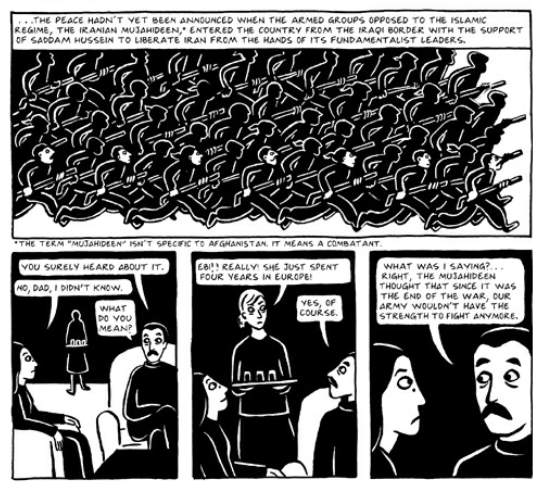 Seamus_Malek's tweet photo. Saw Marjane Satrapi has a new book out after more than a decade and I got reminded of why I disliked Persepolis. Honestly a bit shocked this revisionism about the MEK just merely "enter[ing] from Iraq" slipped under the radar for many in the Iranian diaspora. https://t.co/0s5ZG0S9sD