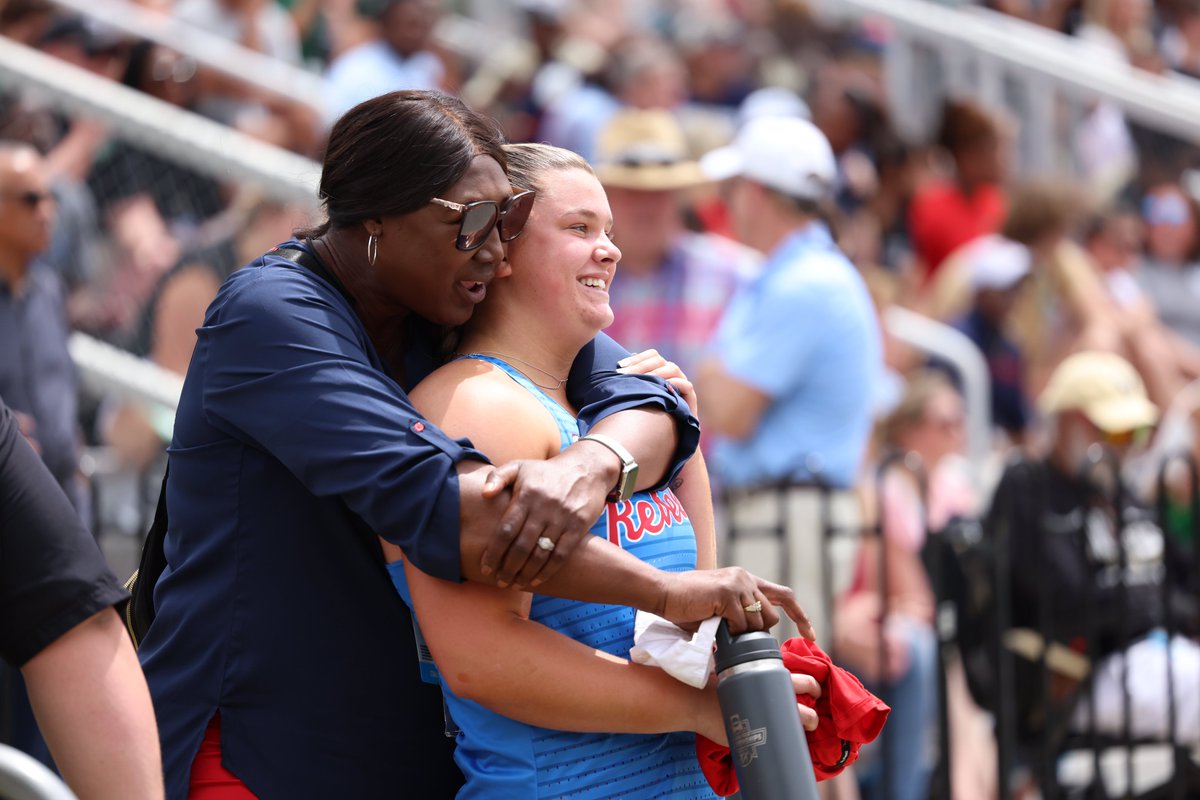 Ole Miss ended with 14 national entries from 13 athletes, the 2nd-most of the Connie Price-Smith era and tied for 2nd-most in Ole Miss history behind her 16 entries in 2021. Under Price-Smith, the Rebels have averaged 11.1 national entries outdoors. #HottyToddy x #NCAATF