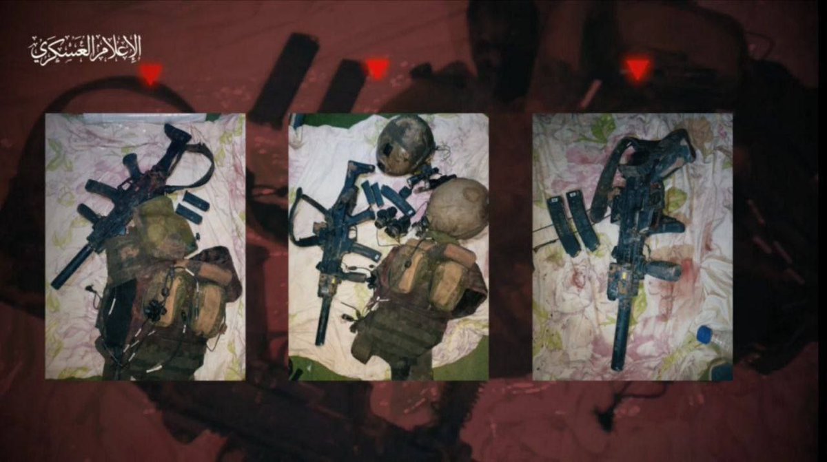 🚨السلاح الظاهر في الفيديو هو التشيكي CZ Scorpion EVo هذا السلاح لا تستعمله -عادةً- إلا الوحدات الخاصة النخبوية والبحرية خصوصاً منها ! بنسبة كبيرة أن هذه القوة وقتلاها وأسراها هي مغاوير البحر شاطيت 13 Shayetet #اسر_جنود #ابوعبيدة #ابو_عبيدة #غزة #GazaUnderSiege